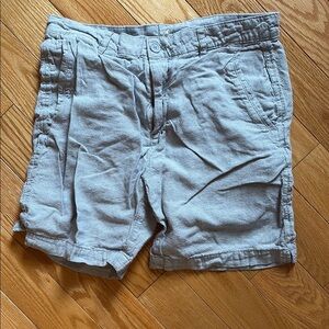 Zara Light Blue/Grey Linen Shorts Sz. S